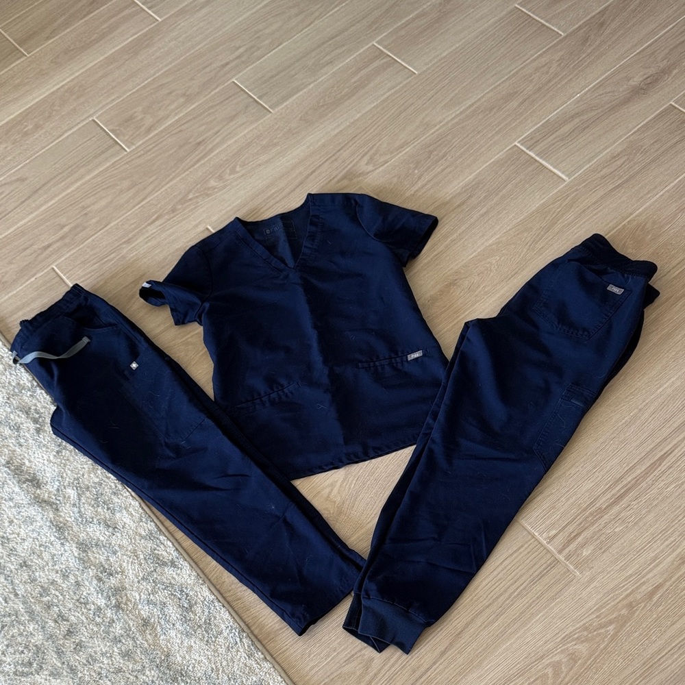 Figs Deep Blue Scrub Pants